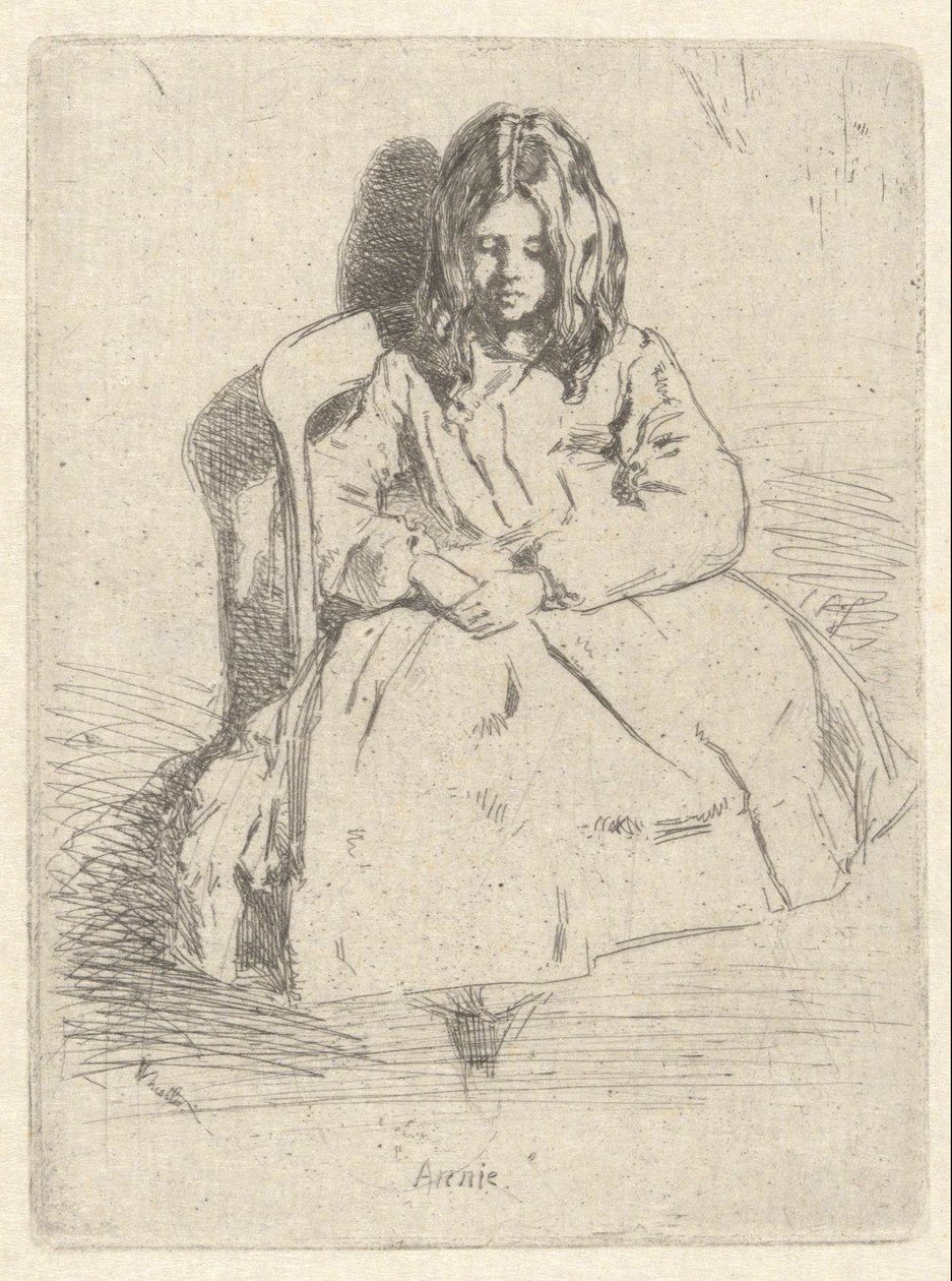 Annie, Seated by James Abbott McNeill Whistler