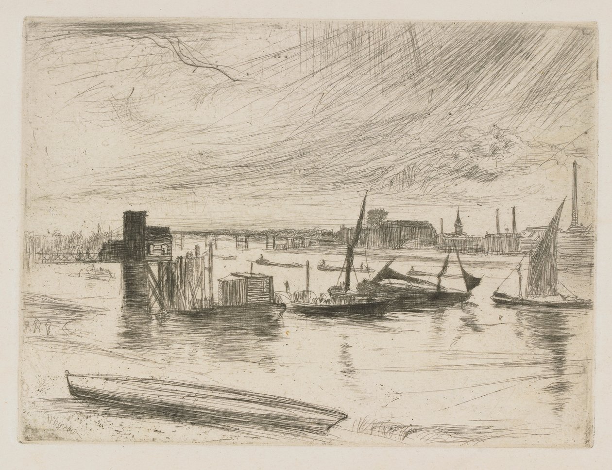 Battersea Dawn (Cadogan Pier) by James Abbott McNeill Whistler