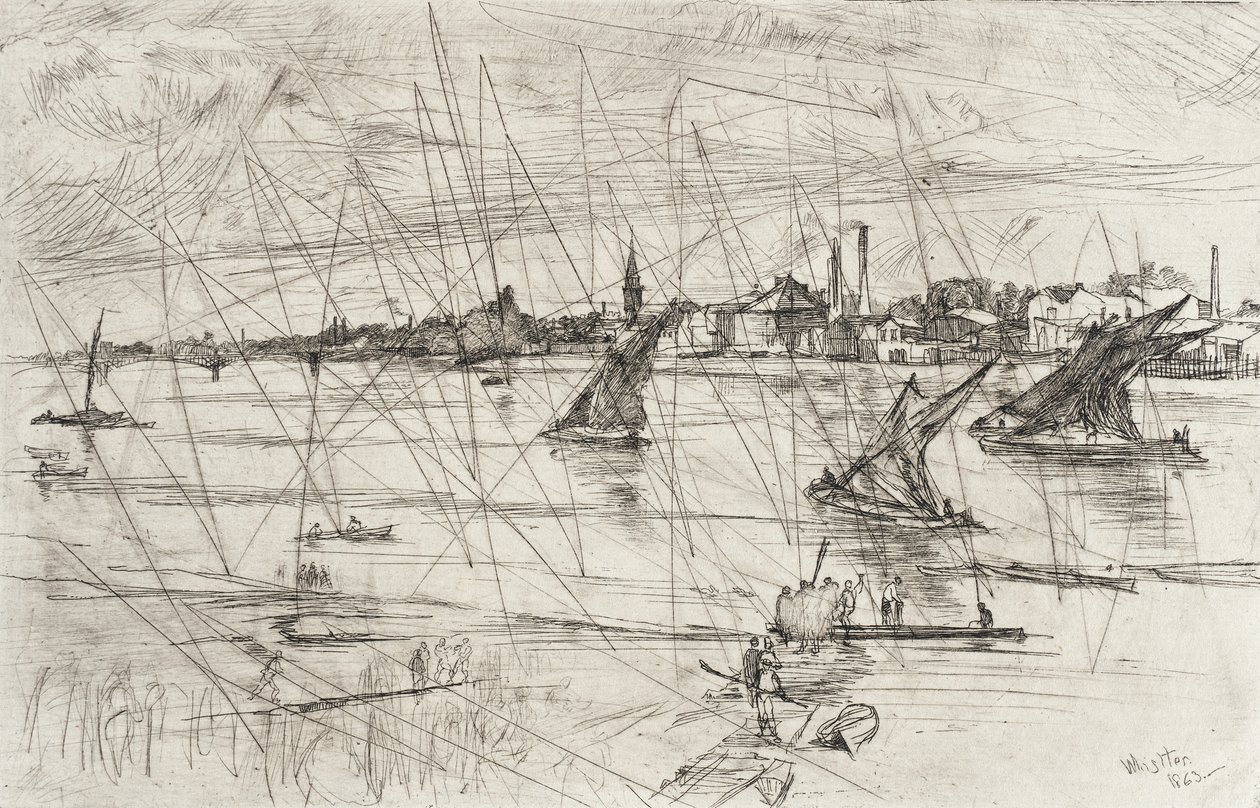 Battersea Reach by James McNeill Whistler
