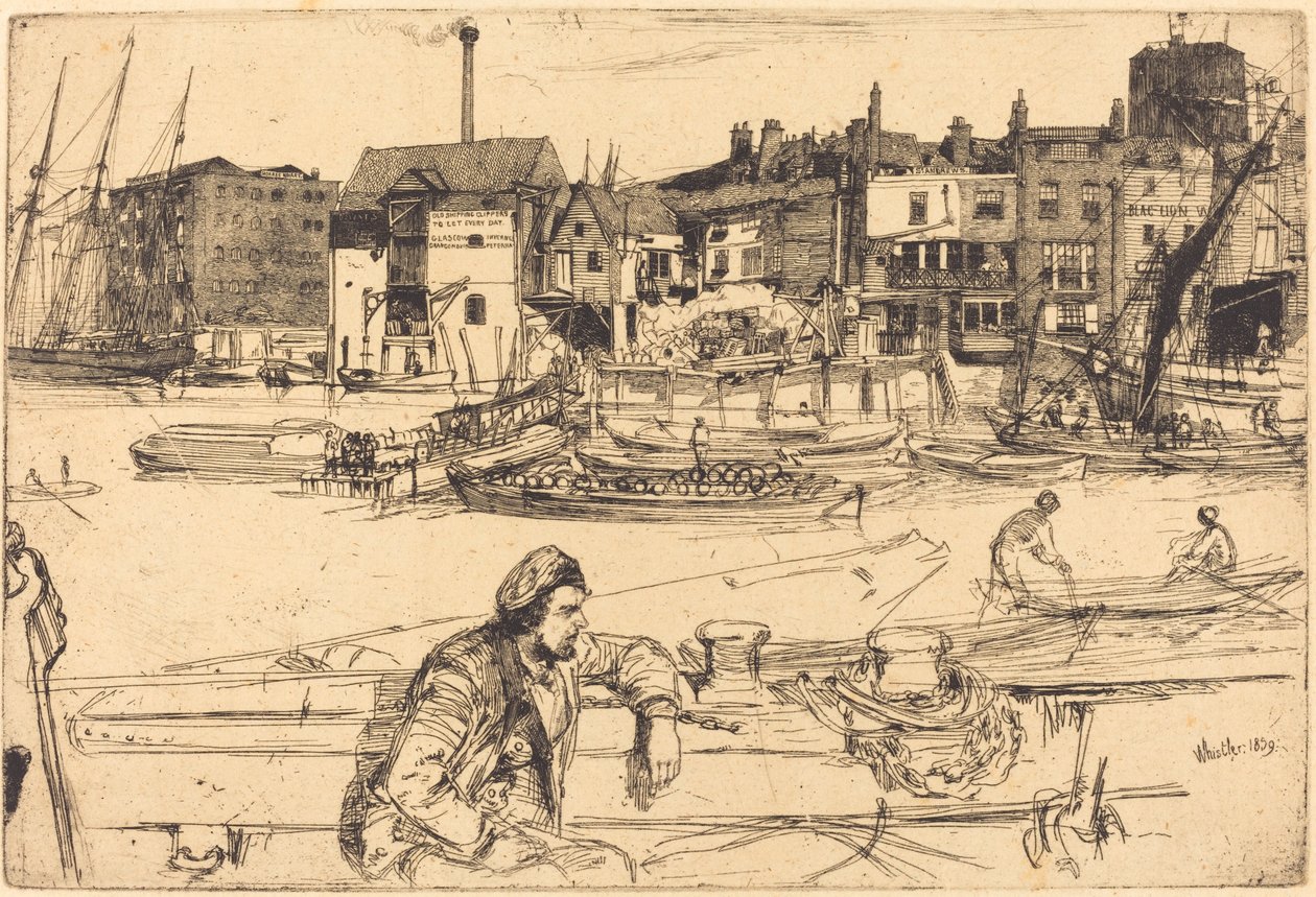 Black Lion Wharf by James Abbott McNeill Whistler
