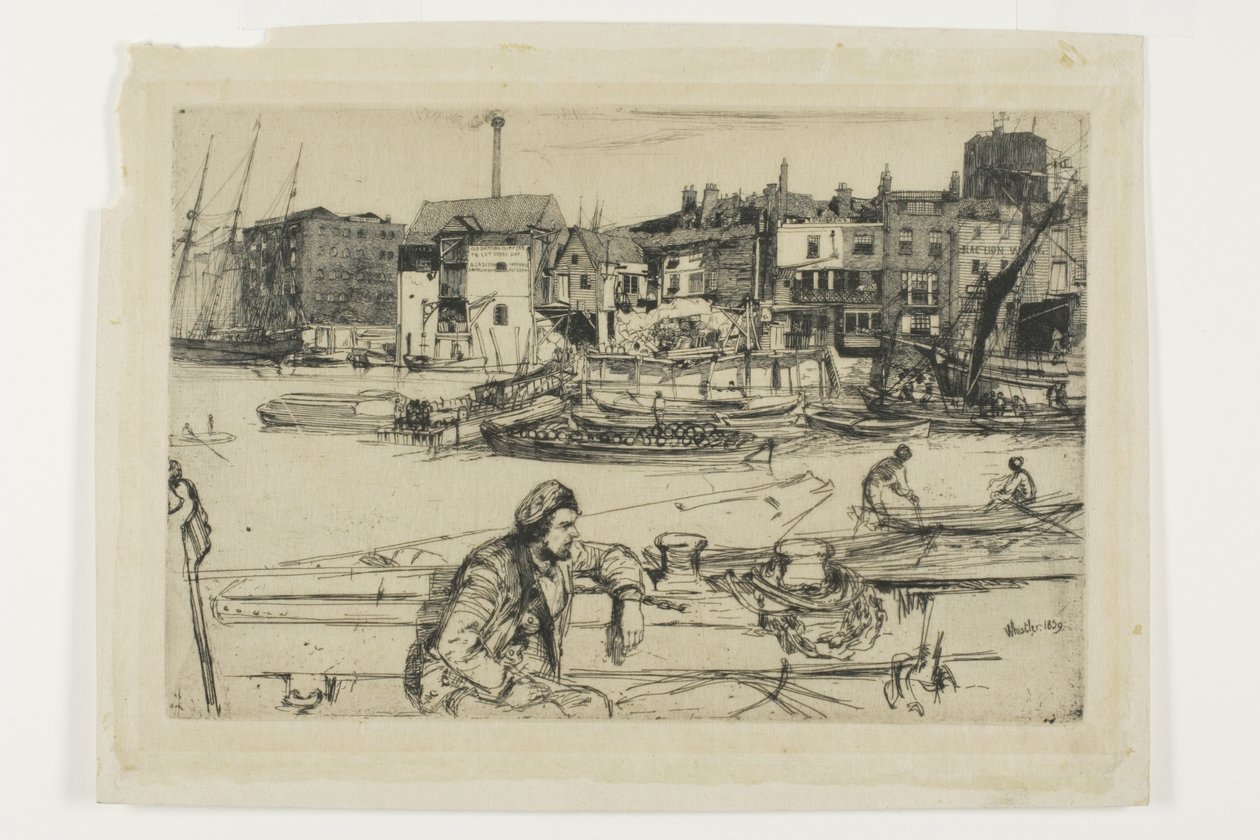 Black Lion Wharf by James Abbott McNeill Whistler
