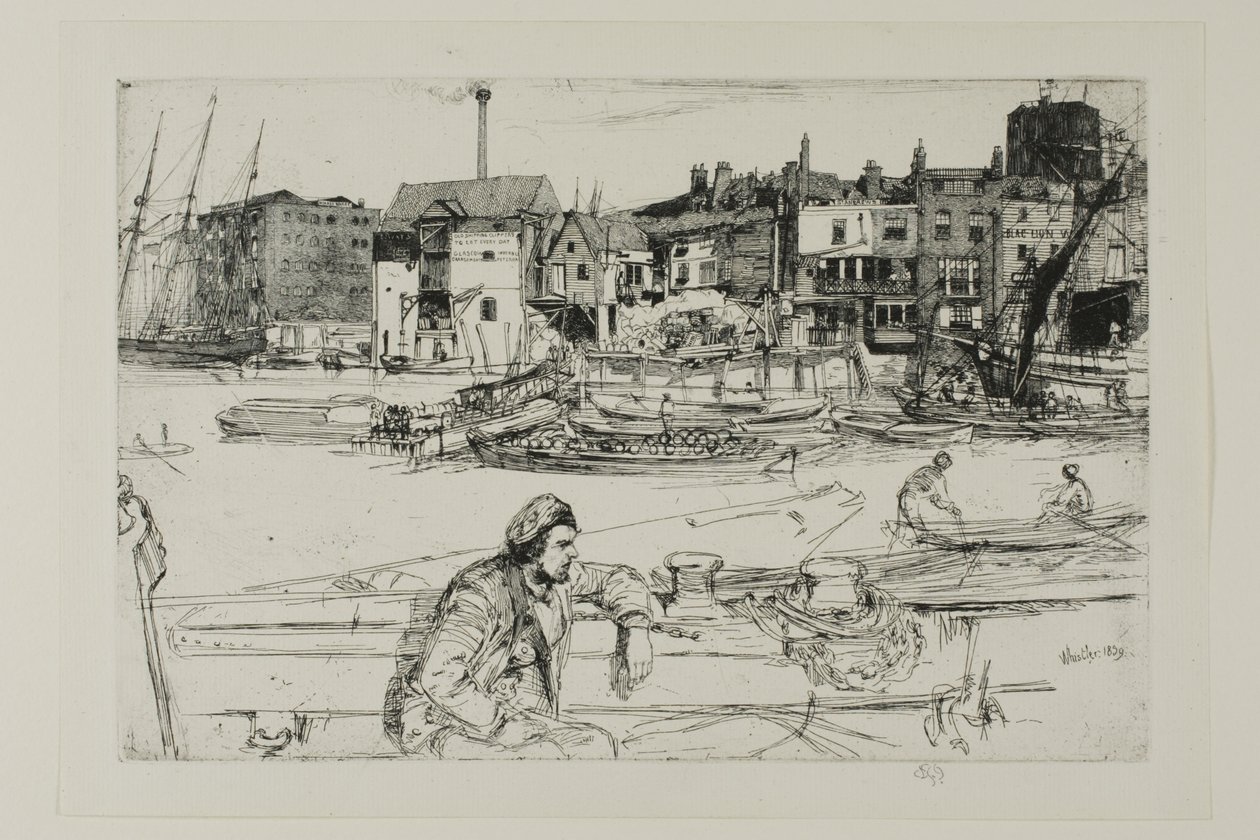 Black Lion Wharf by James Abbott McNeill Whistler