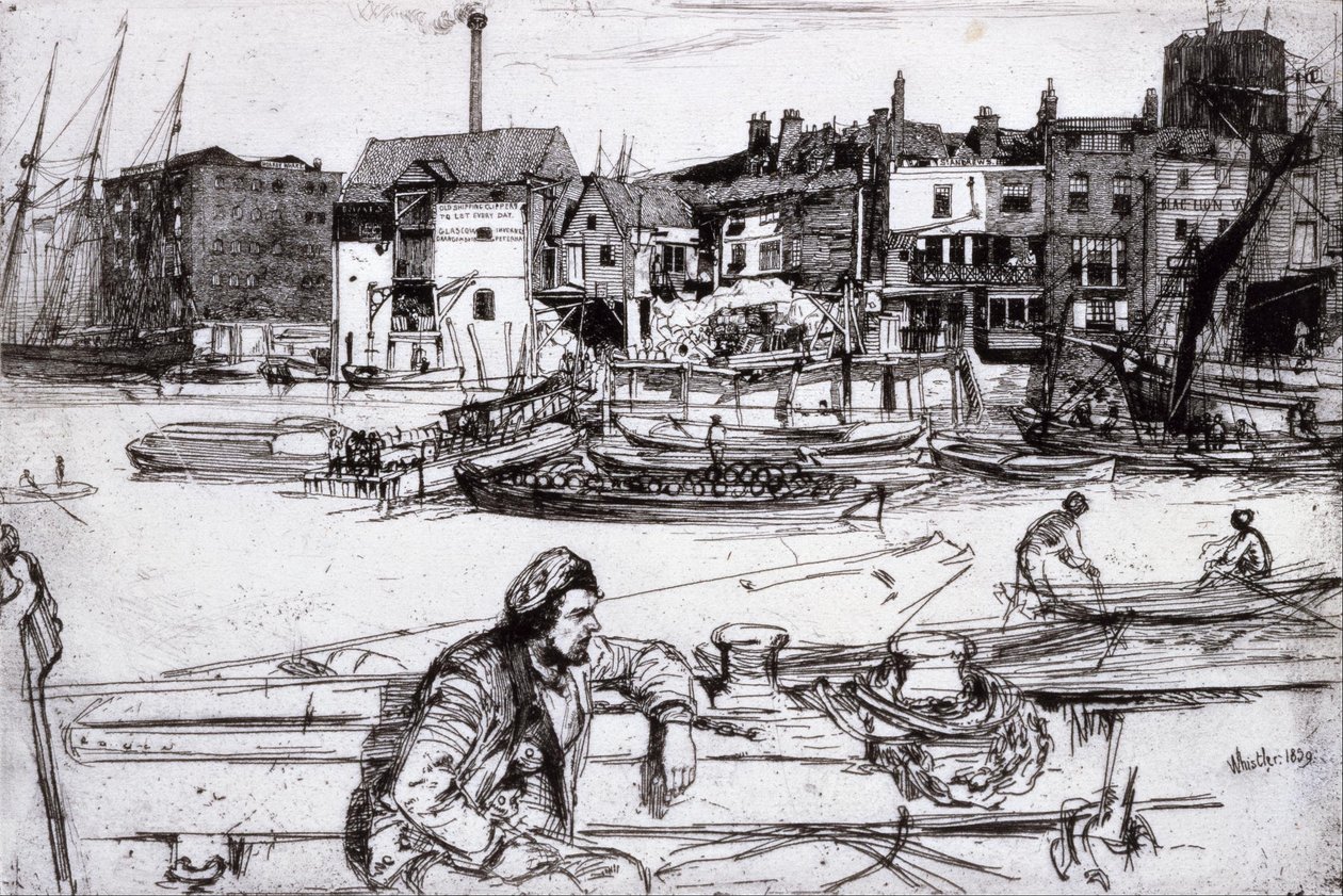 Black Lion Wharf by James McNeill Whistler
