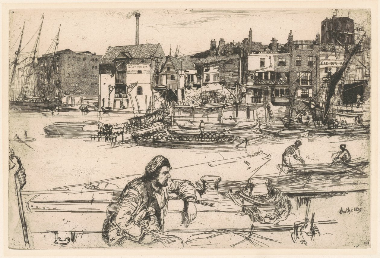 Black Lion Wharf by James McNeill Whistler