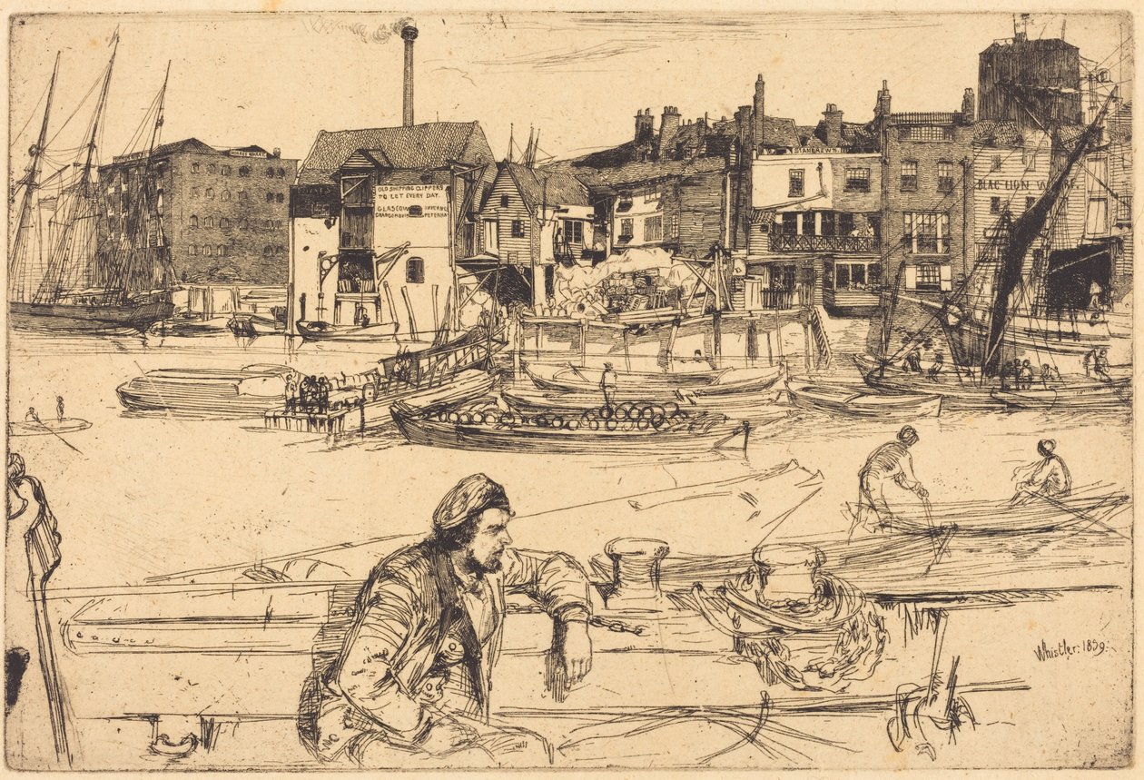 Black Lion Wharf by James McNeill Whistler