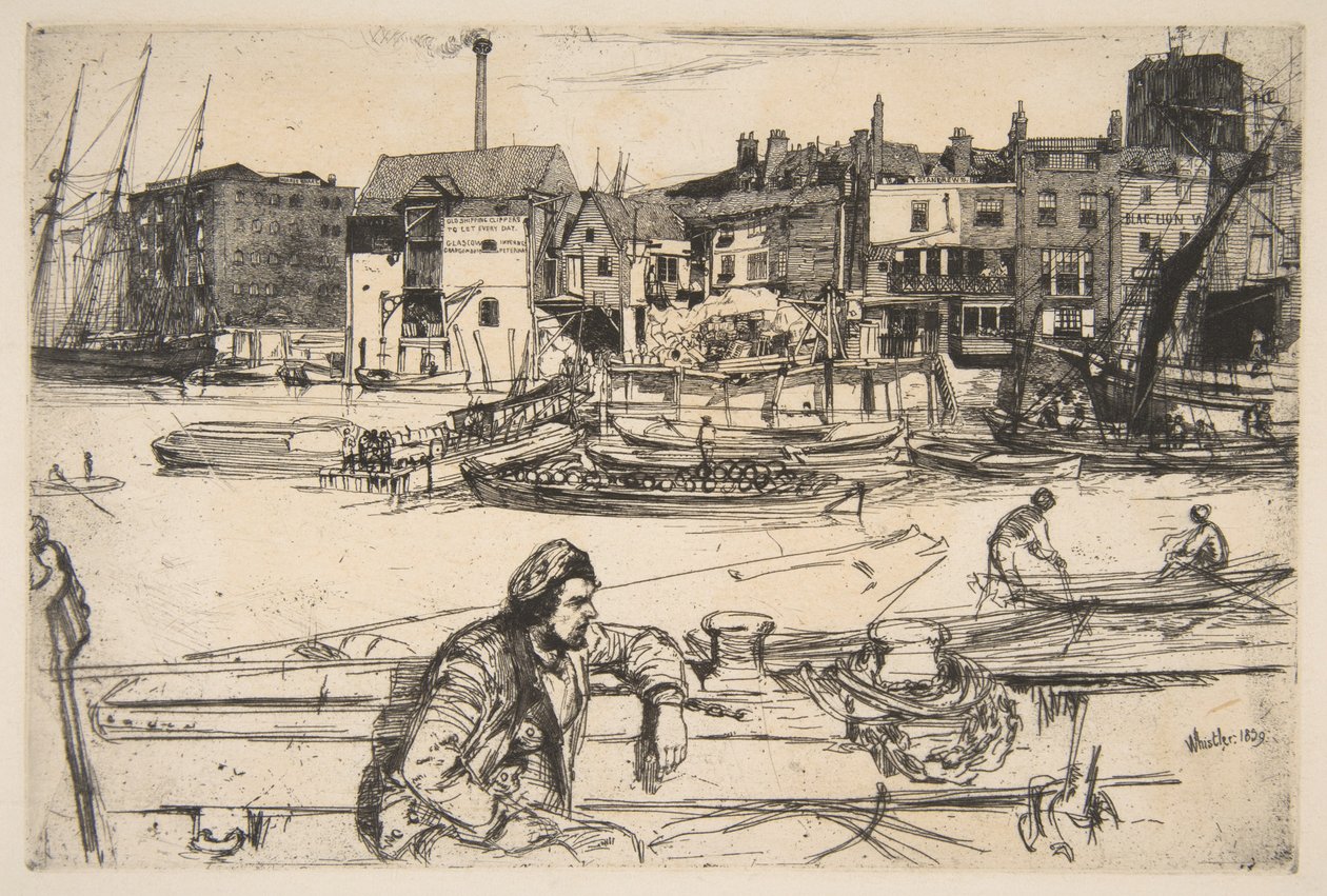 Black Lion Wharf by James McNeill Whistler