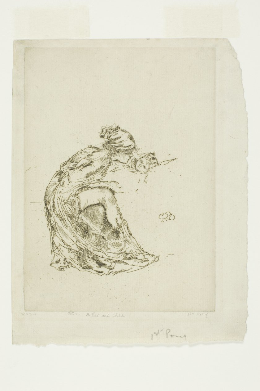 Cameo, No. 1 (Mother and Child) by James Abbott McNeill Whistler