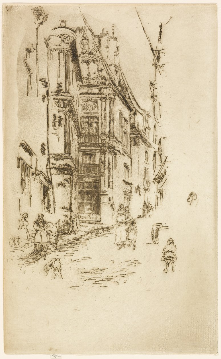 Chancellerie, Loches by James Abbott McNeill Whistler
