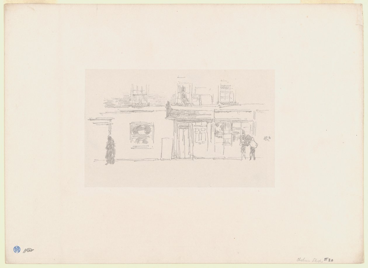 Chelsea Shops by James Abbott McNeill Whistler