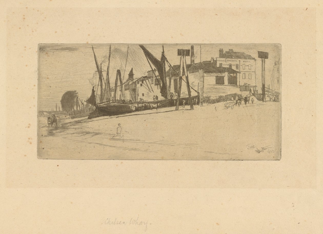Chelsea Wharf by James Abbott McNeill Whistler