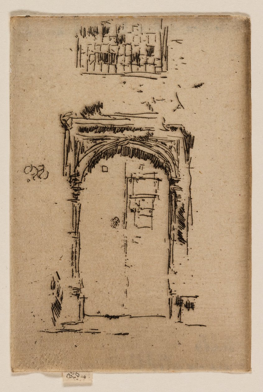 Church Doorway, Edgware by James Abbott McNeill Whistler