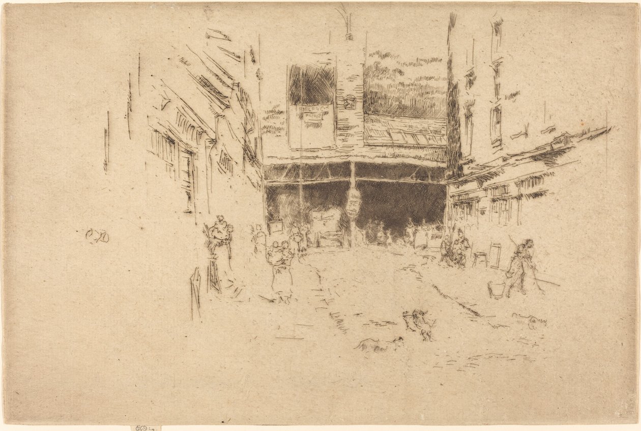 Clothes Exchange, No.I by James Abbott McNeill Whistler
