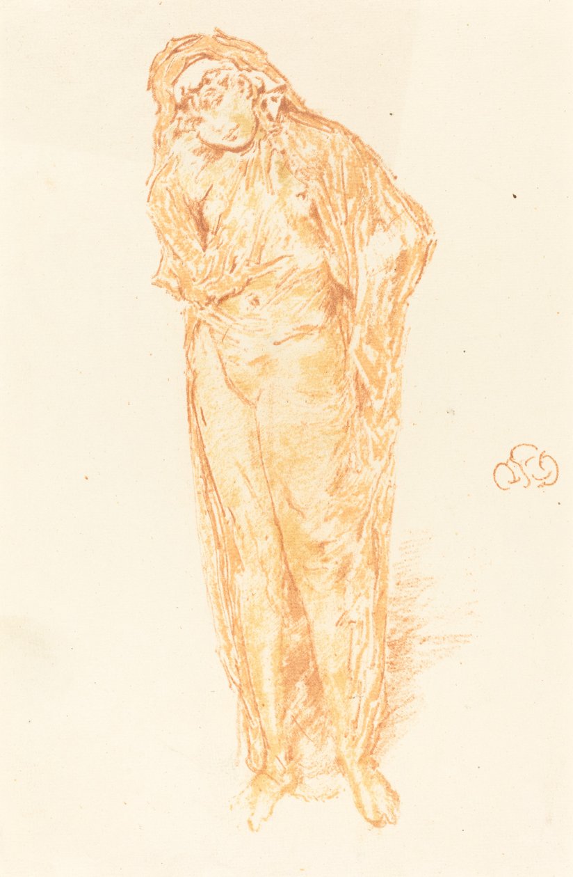 Draped Figure, Standing by James Abbott McNeill Whistler