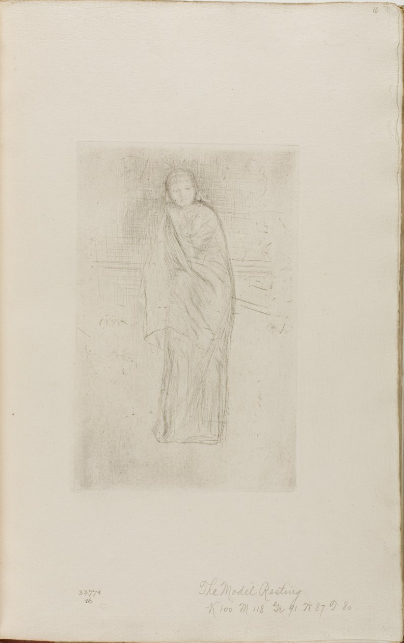 Draped Model by James Abbott McNeill Whistler