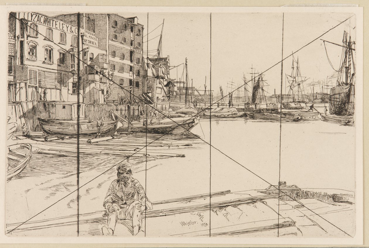 Eagle Wharf (Tyzac Whiteley and Co.) by James Abbott McNeill Whistler