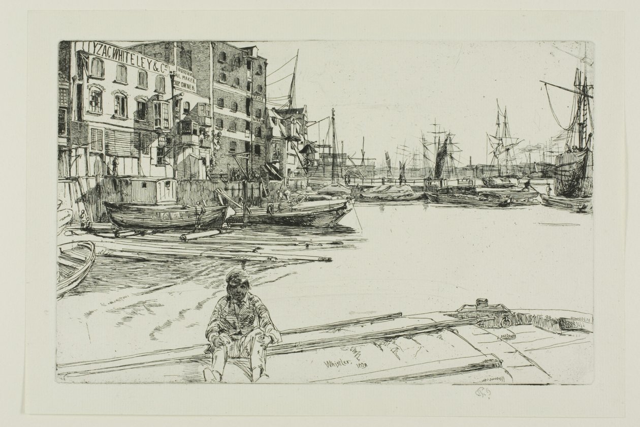 Eagle Wharf by James Abbott McNeill Whistler
