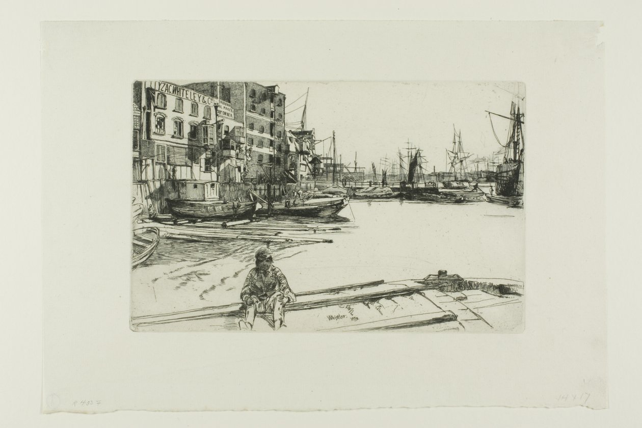 Eagle Wharf by James Abbott McNeill Whistler