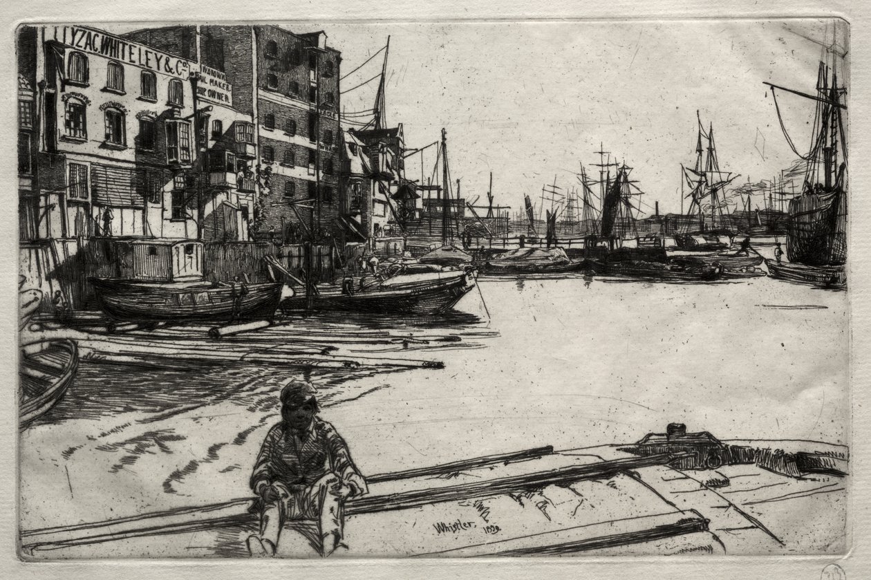 Eagle Wharf by James McNeill Whistler