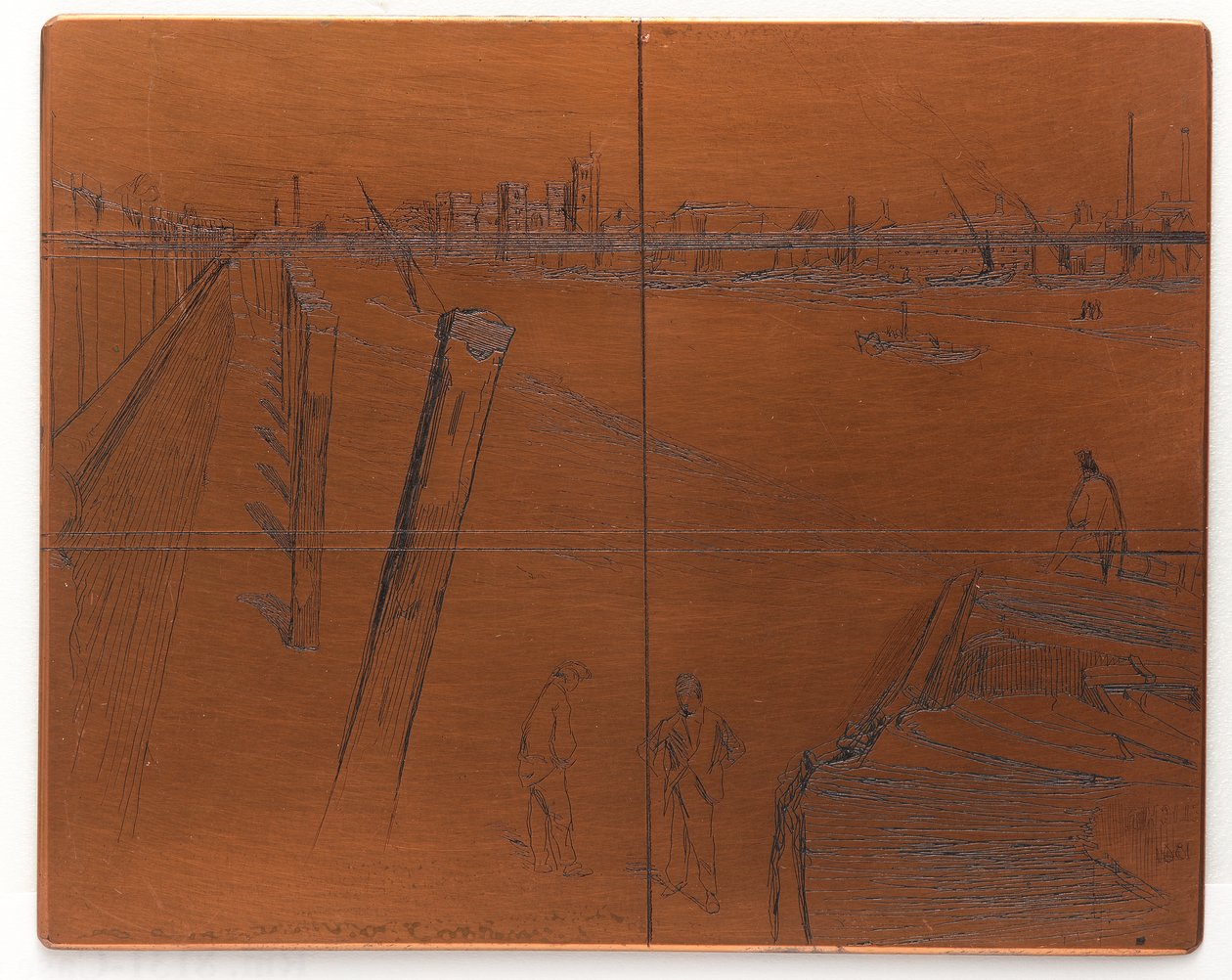 Etching Plate: Millbank by James Abbott McNeill Whistler