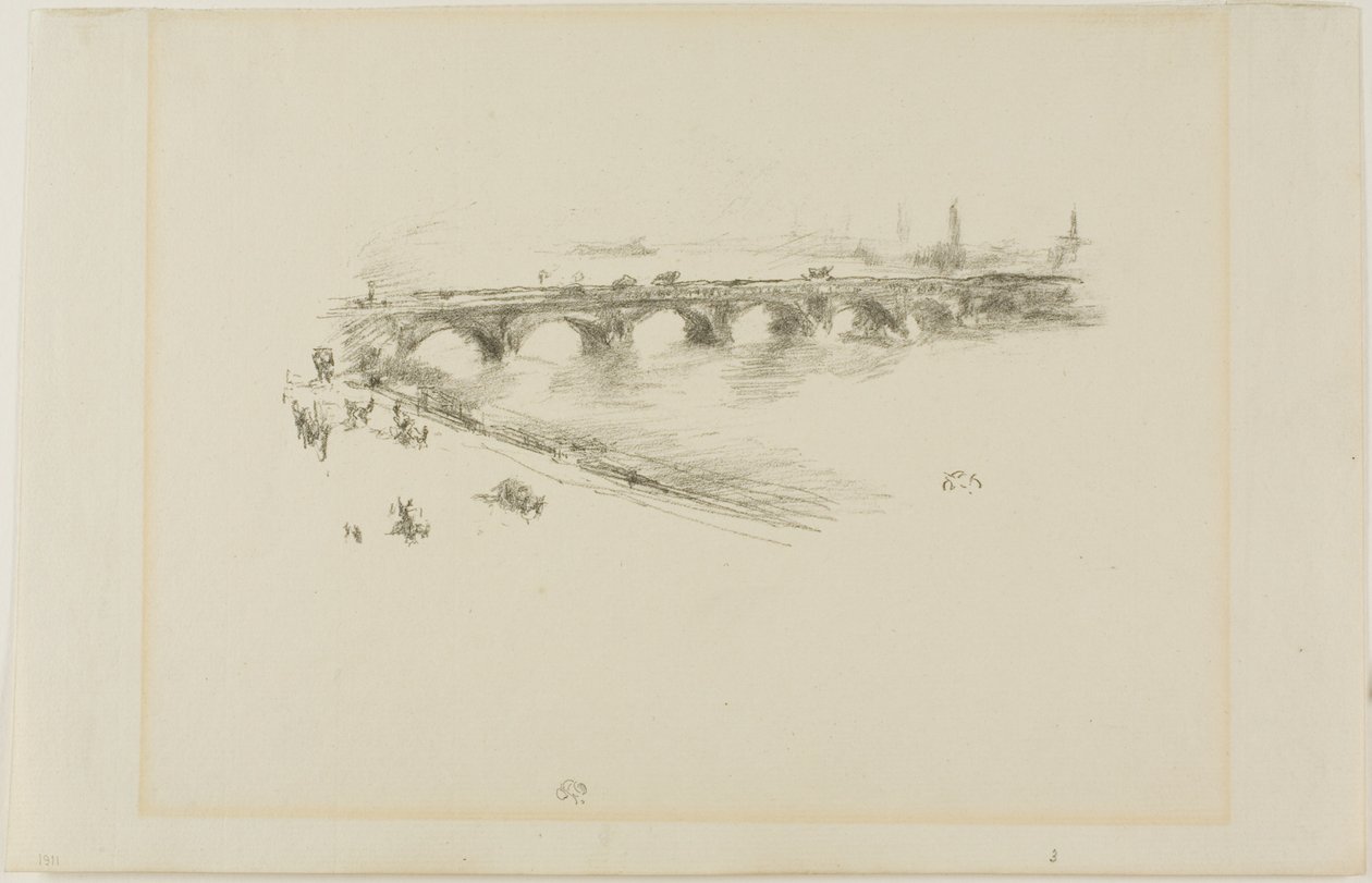 Evening, Little Waterloo Bridge by James Abbott McNeill Whistler