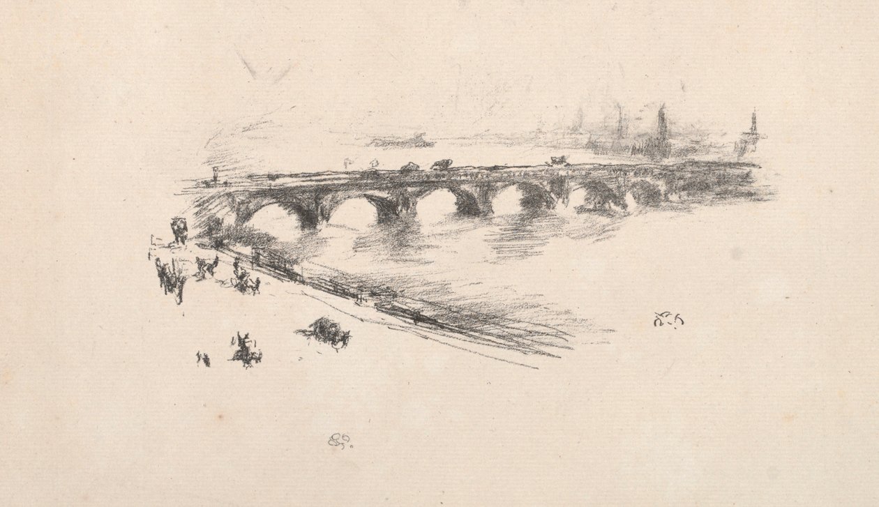 Evening, Little Waterloo Bridge by James McNeill Whistler