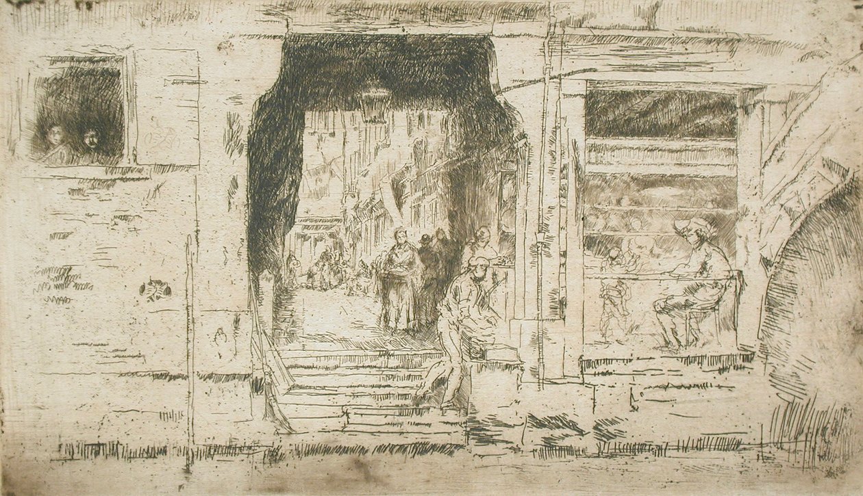 Fish Shop, Venice by James McNeill Whistler