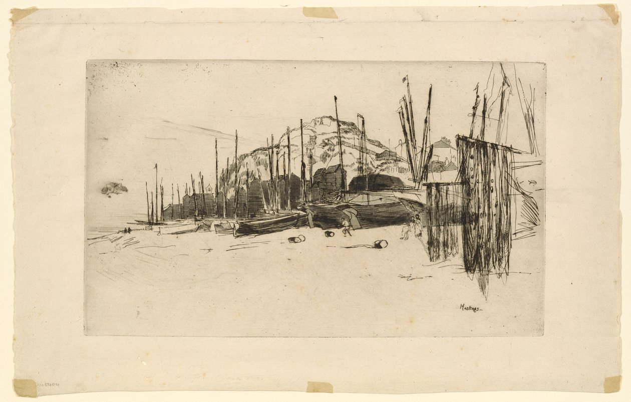 Fishing Boats, Hastings by James Abbott McNeill Whistler