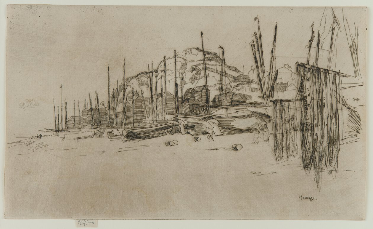 Fishing Boats, Hastings by James Abbott McNeill Whistler