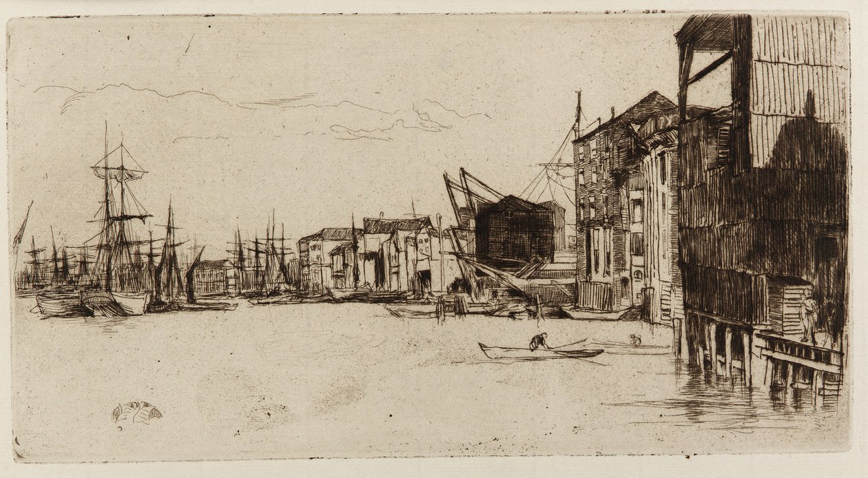 Free Trade Wharf by James Abbott McNeill Whistler