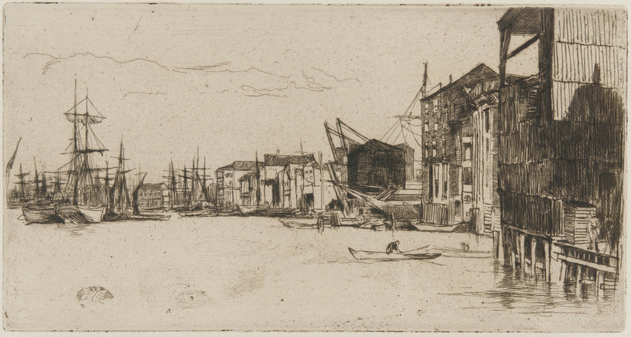 Free Trade Wharf by James Abbott McNeill Whistler