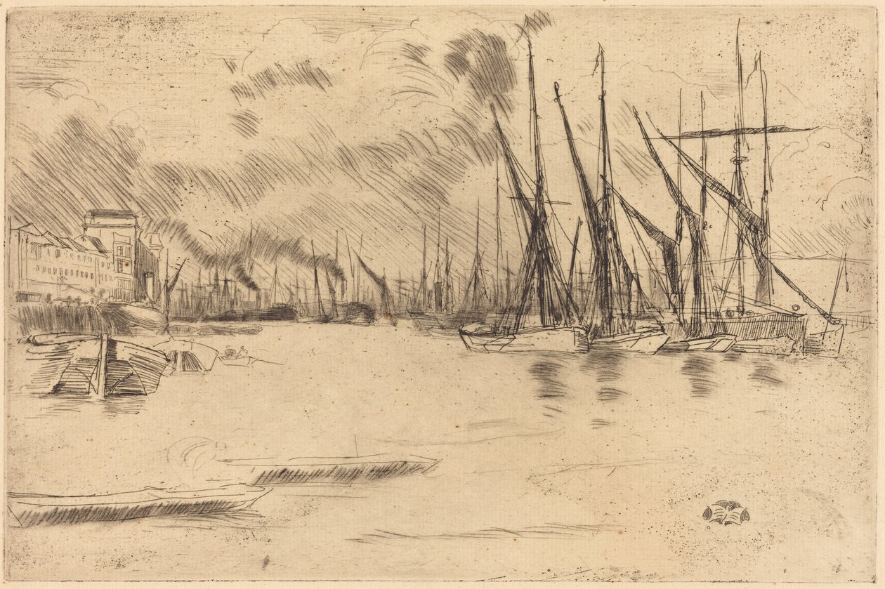 From Pickle-Herring Stairs by James McNeill Whistler