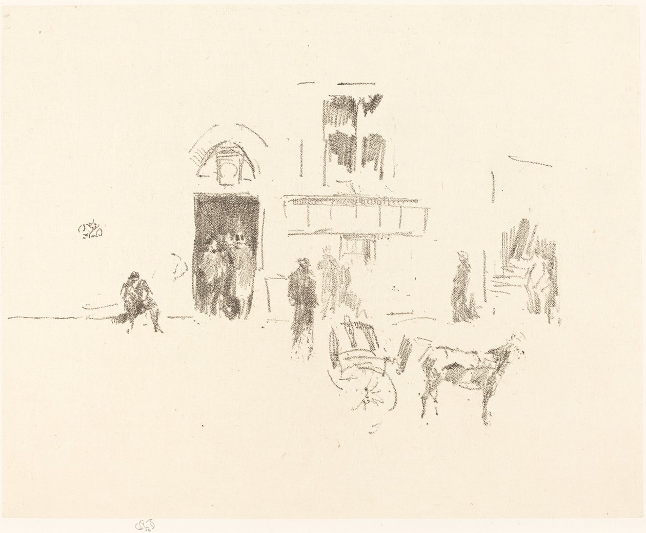 Gaiety Stage Door by James Abbott McNeill Whistler