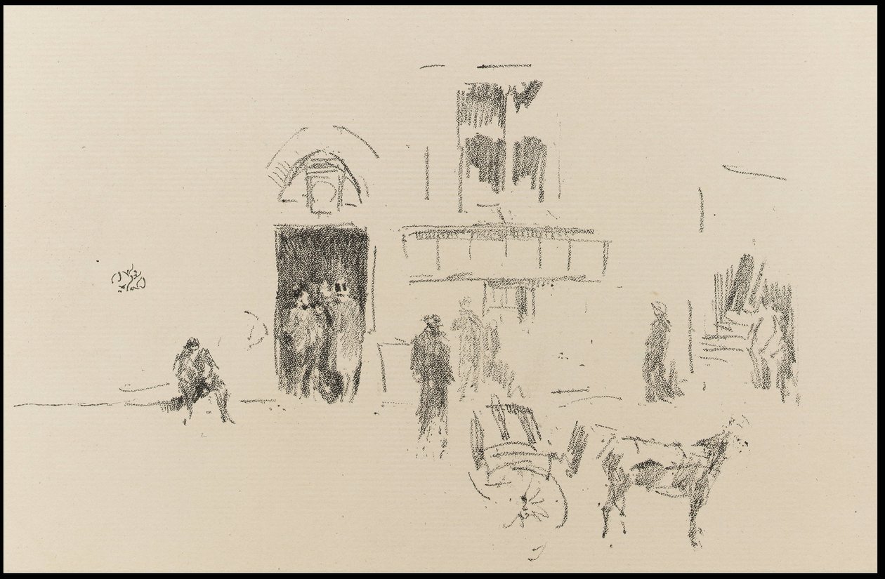 Gaiety Stage Door by James Abbott McNeill Whistler