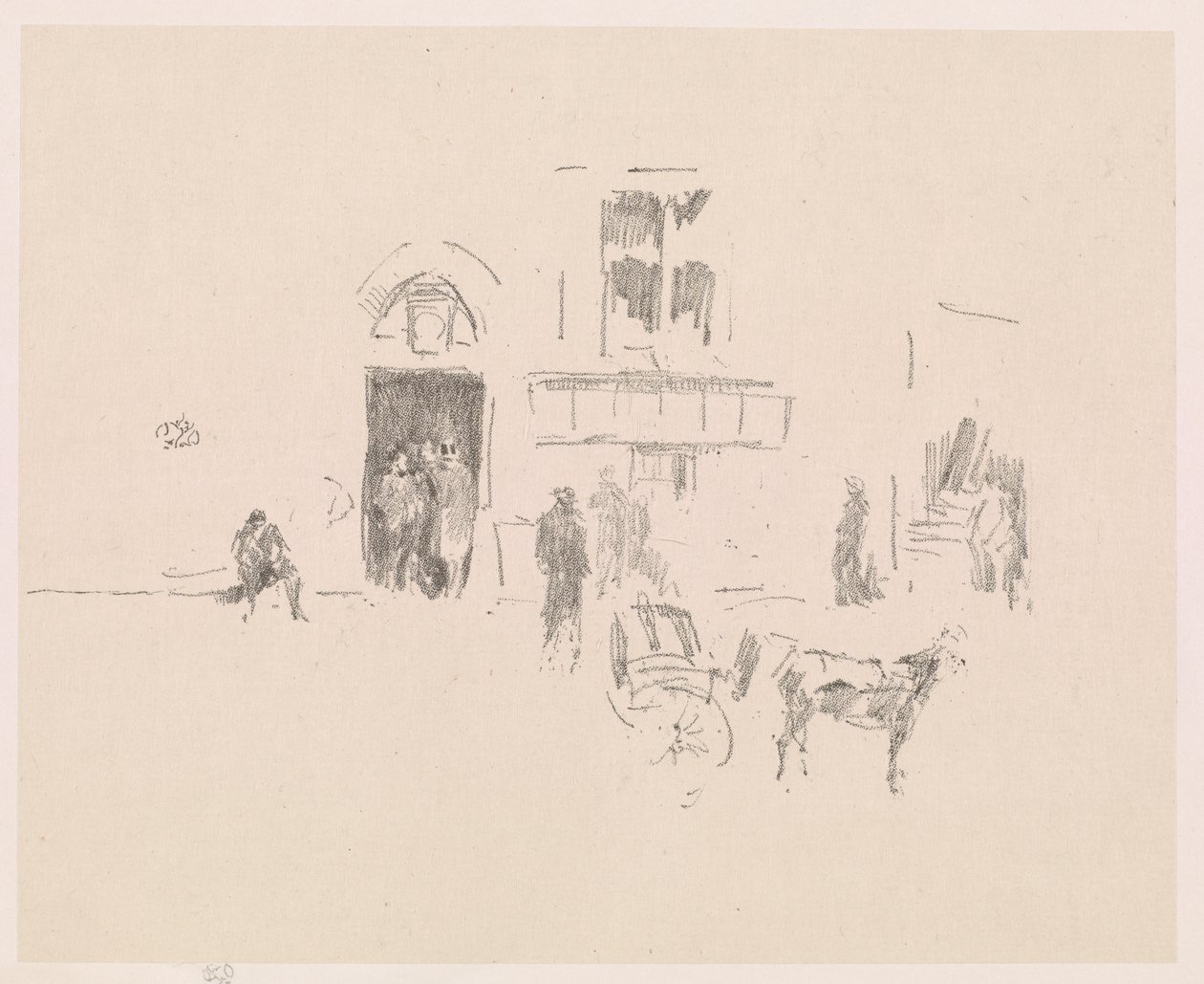 Gaiety Stage Door by James Abbott McNeill Whistler