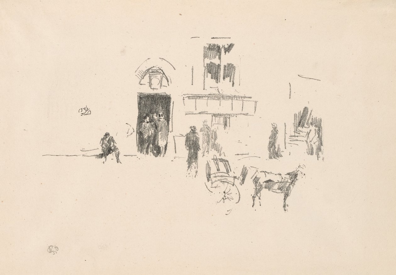 Gaiety Stage Door by James Abbott McNeill Whistler