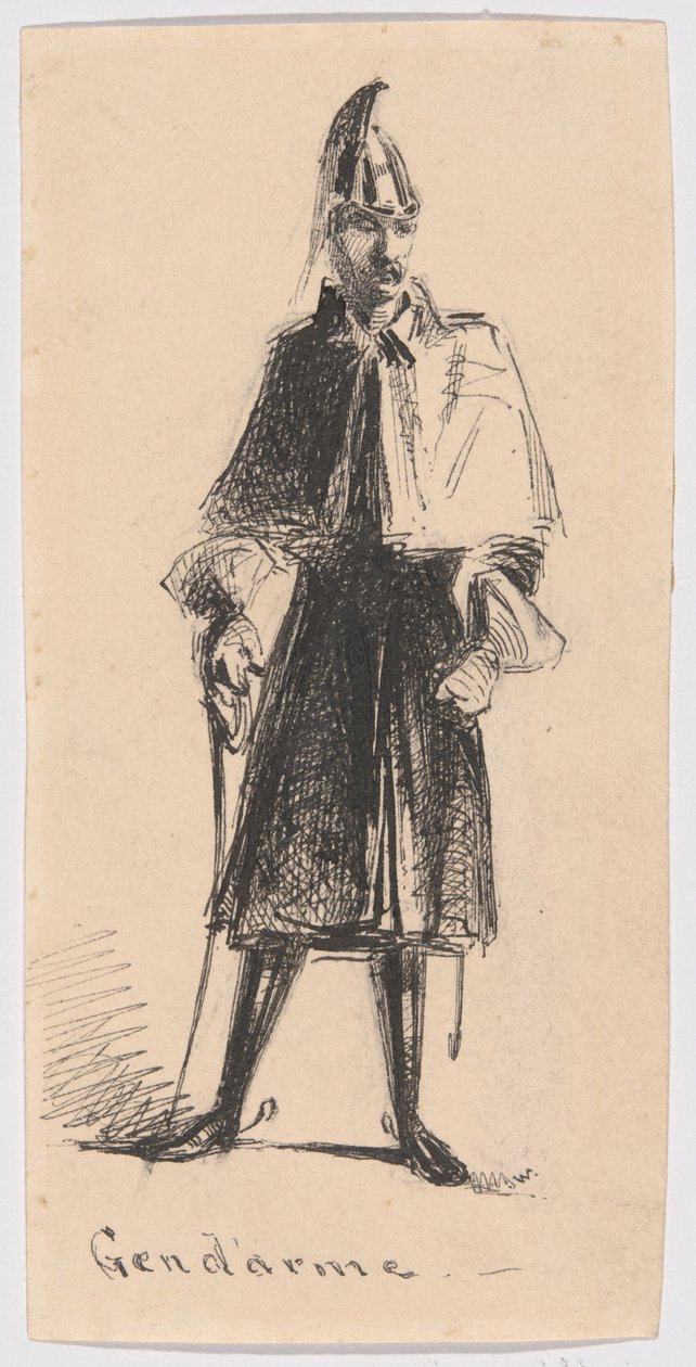 Gendarme by James Abbott McNeill Whistler