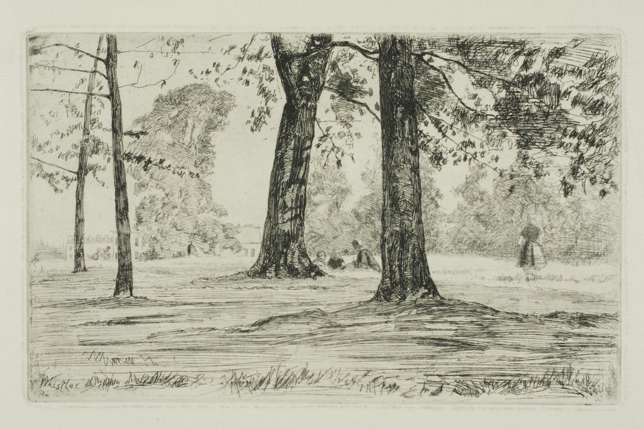 Greenwich Park by James Abbott McNeill Whistler