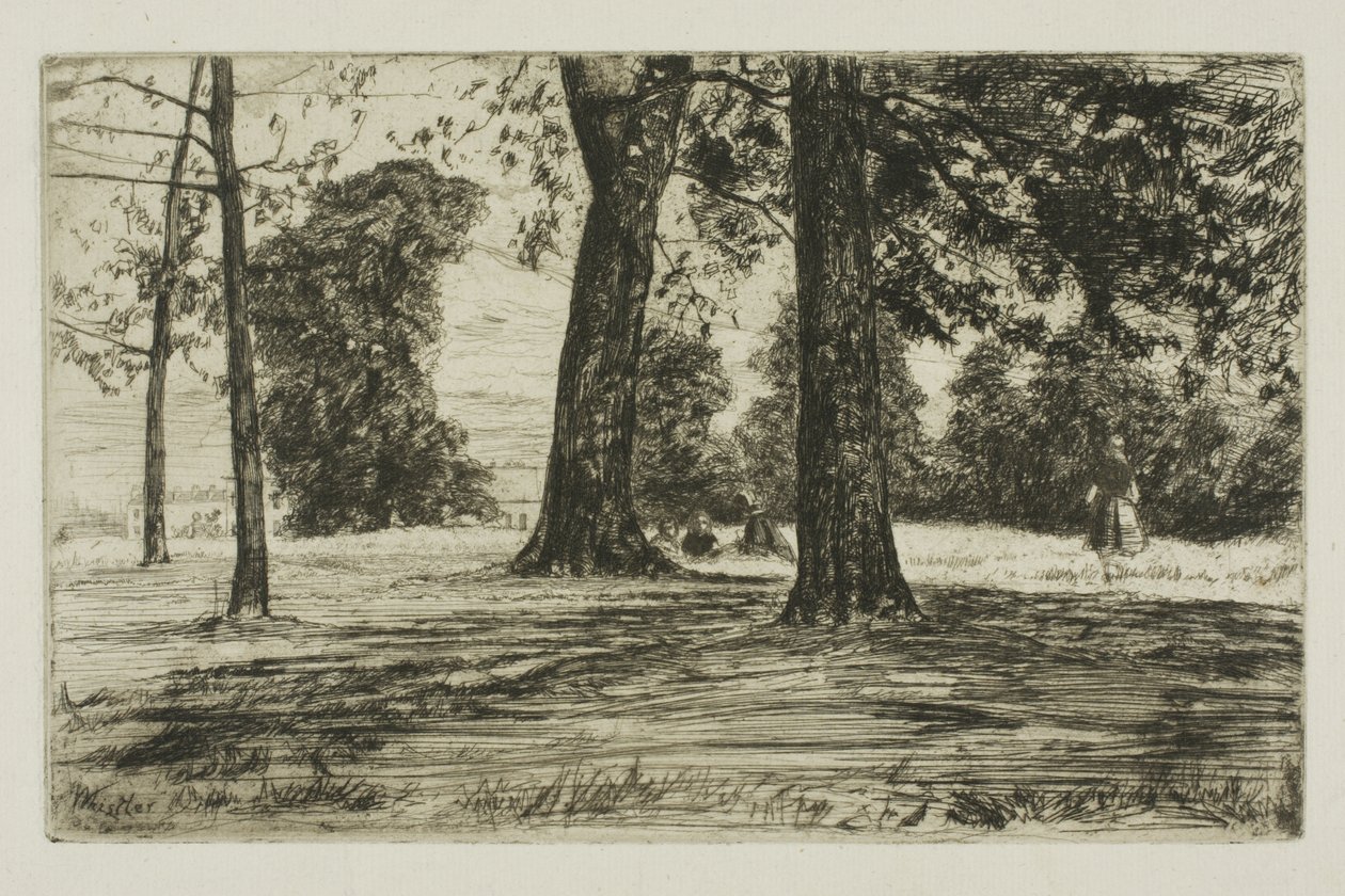 Greenwich Park by James Abbott McNeill Whistler