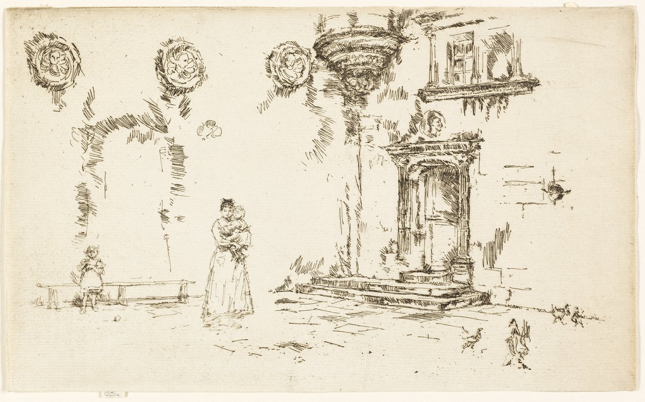Hôtel Lallemont, Bourges by James Abbott McNeill Whistler