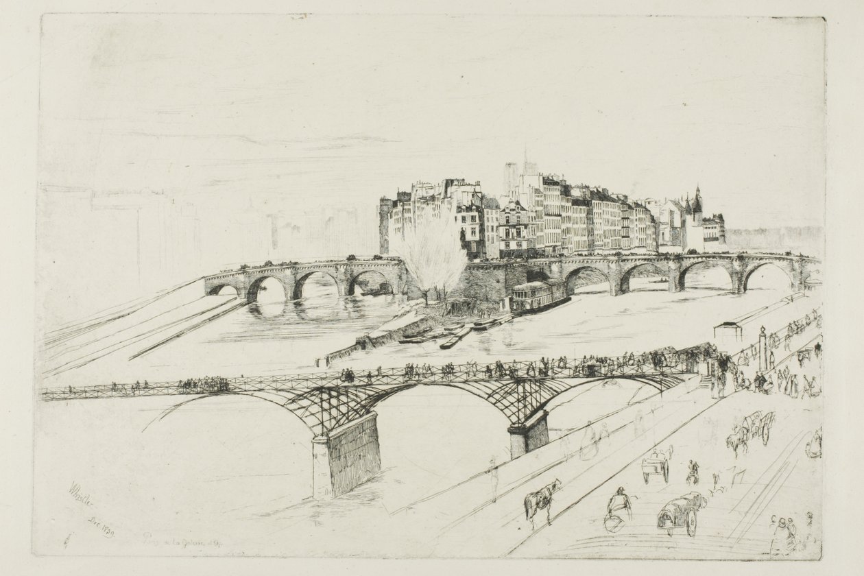 Isle de la Cité, Paris by James Abbott McNeill Whistler