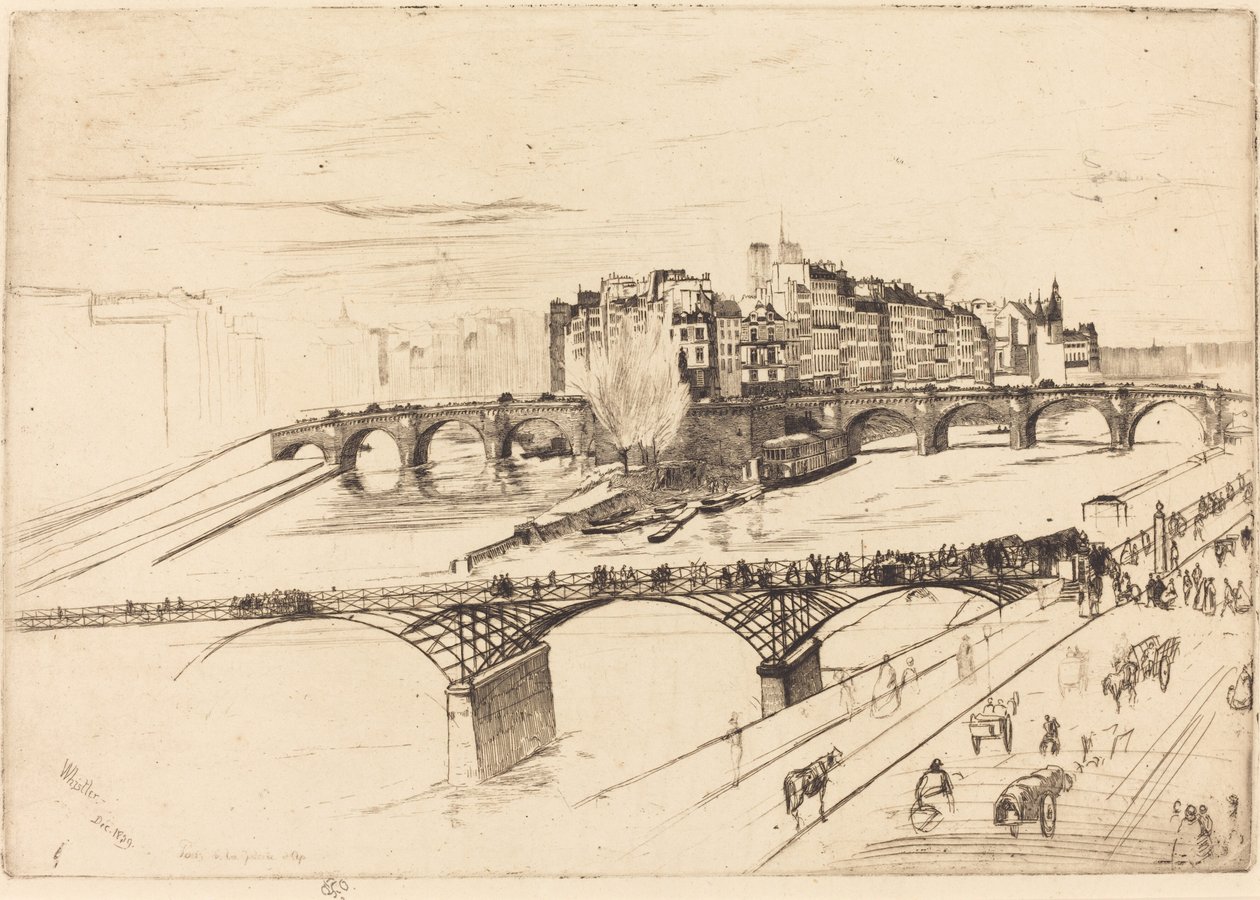 Isle de la Cité, Paris by James Abbott McNeill Whistler