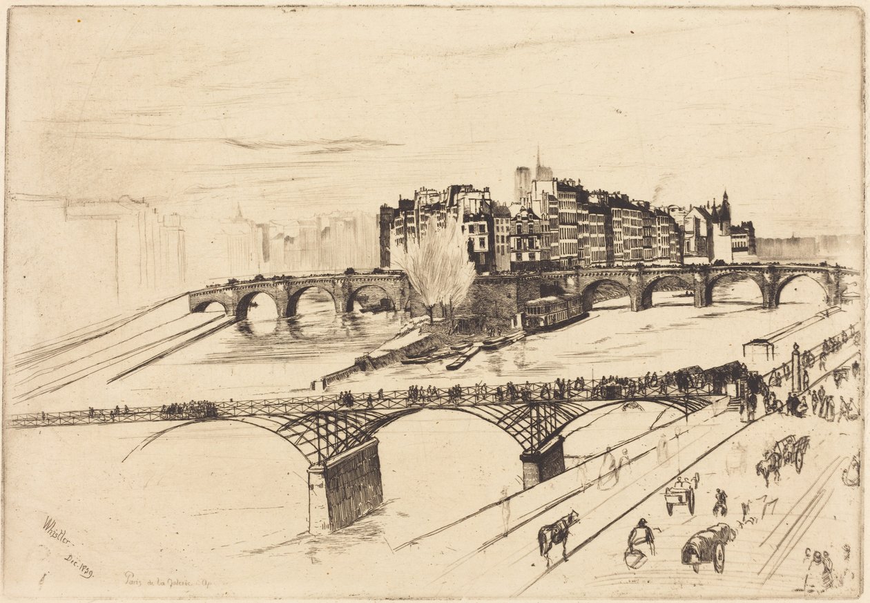 Île de la Cité, Paris by James McNeill Whistler