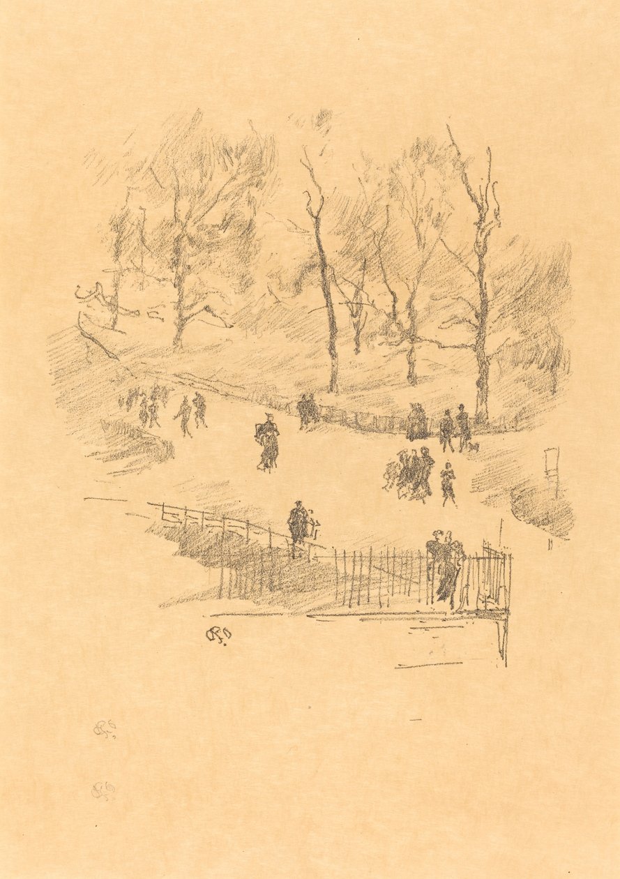 Kensington Gardens by James Abbott McNeill Whistler