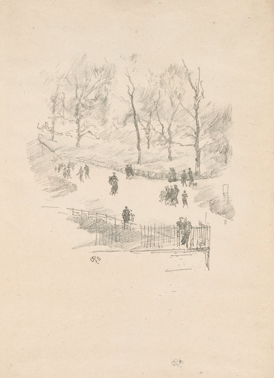 Kensington Gardens by James Abbott McNeill Whistler