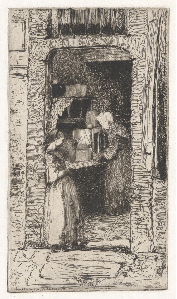 The Mustard Seller, from the French Set by James Abbott McNeill Whistler