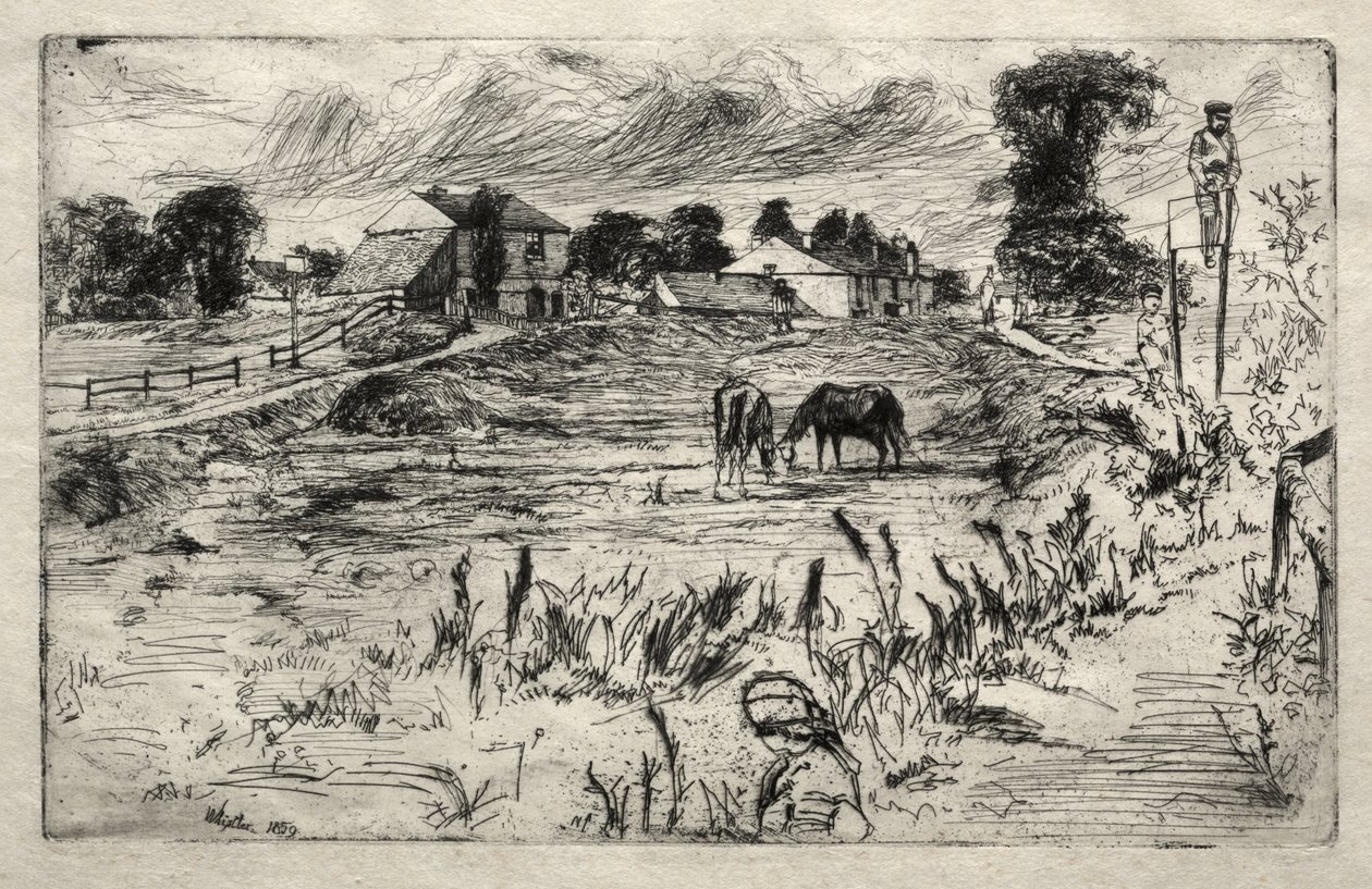 Landscape with the Horse by James McNeill Whistler