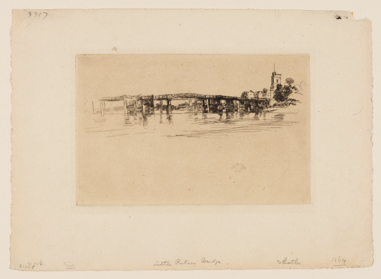 Little Putney Bridge by James Abbott McNeill Whistler