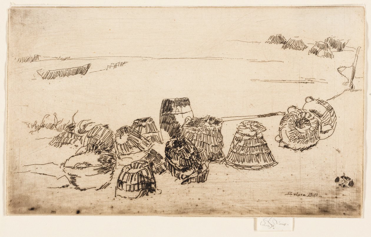 Lobster Pots - Selsea Bill by James Abbott McNeill Whistler