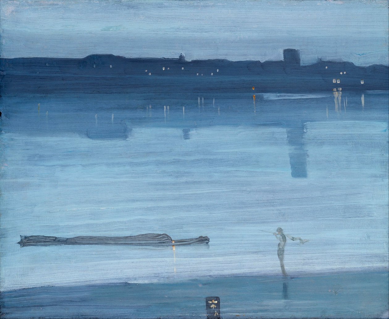 Nocturne: Blue and Silver - Chelsea by James McNeill Whistler