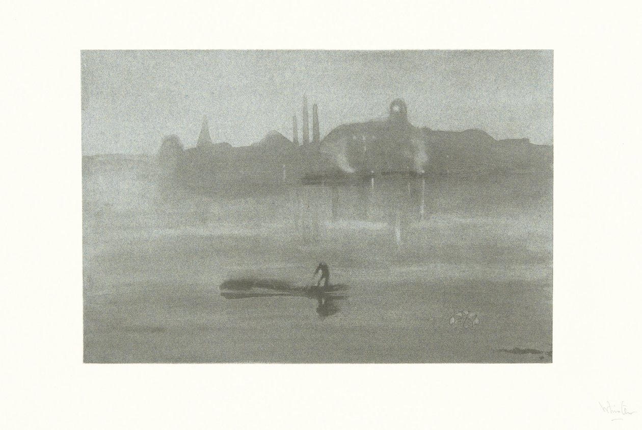 Nocturne: The River at Battersea by James Abbott McNeill Whistler
